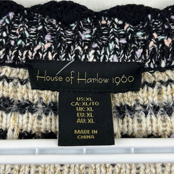 House Of Harlow Scallop Hem Sweater XL - Picture 3 of 5